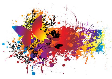 Ink Splat Grunge Colour Stock Vector By Nicemonkey 5482041