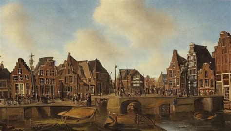 Dutch Townscape Scene Isometric View Painting Stable Diffusion