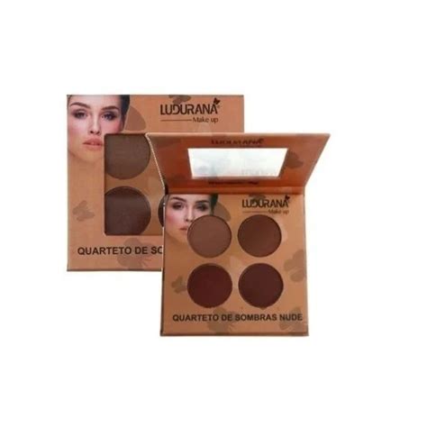 Paleta De Sombras Quarteto Ludurana Oferta Nude Shopee Brasil