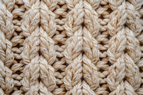 Light Beige Knitted Background Knitting Pattern Stock Image Image Of