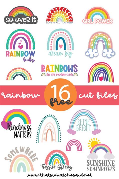 Free Rainbow SVG Files