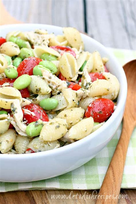 Chicken Pesto Pasta Salad Let S Dish Recipes