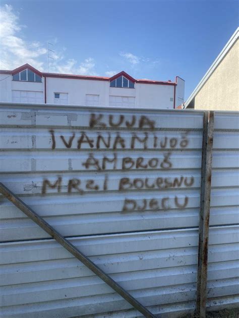 Pokraj Vrti A U Daruvaru Osvanuo Ru An Grafit O Jednoj Odgojiteljici