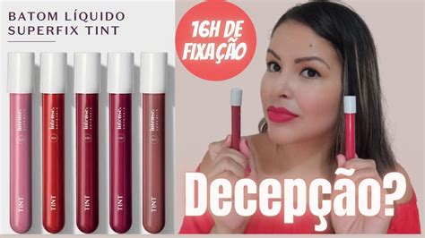 Batom Tint Intense Superfix Esperava Mais YouTube