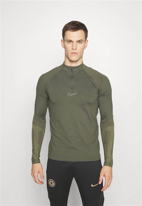 Nike Performance M Nk Df Strk Dril Top K Langarmshirt Cargo Khaki