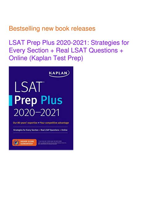 Ppt Pdf Lsat Prep Plus Strategies For Every Section Real