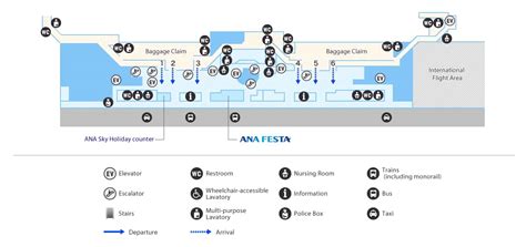 Departure Haneda International Airport Map