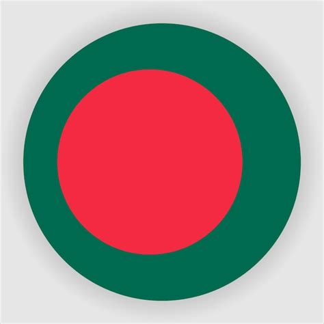 Premium Vector Bangladesh Flat Rounded Flag Icon