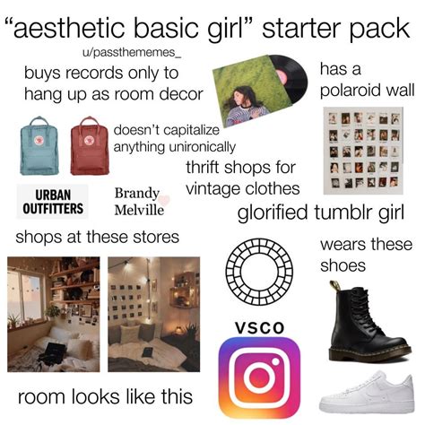 Aesthetic Basic Girl Starter Pack R Starterpacks