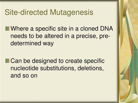 Ppt Recombinant Dna Method Mutagenesis Powerpoint Presentation Free