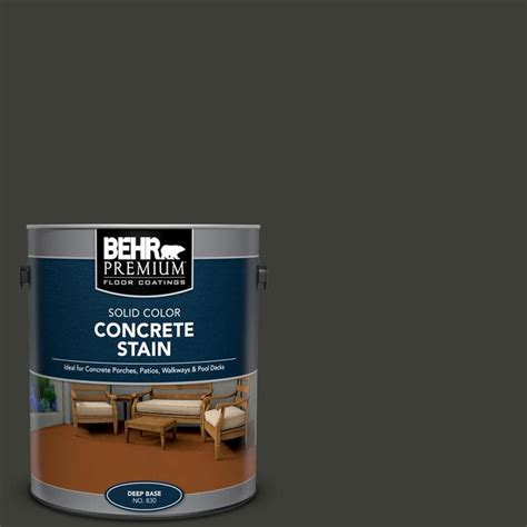 Behr Premium Gal Pfc Tar Black Solid Color Flat Interior