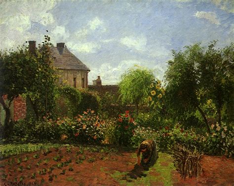 Camille Pissaro The Artist S Garden At Eragny 1898 13 November