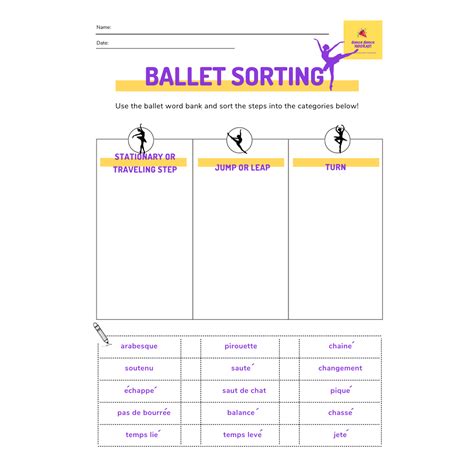 Dance Worksheets Bundle For Elementary Middle School Age Worksheets