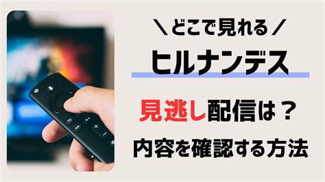 ヒルナンデスの見逃し配信はtverやhuluで見れない？見逃した時に内容を知る方法 ミクモリblog