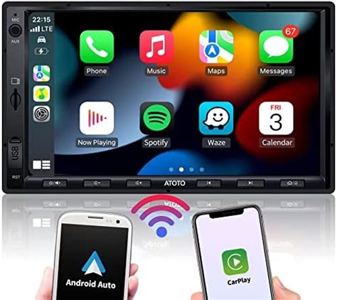 ATOTO F7G2A7XE 7 Inch Double DIN Car Stereo Receiver Wireless CarPlay