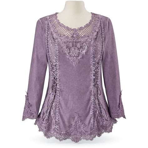 Purple Ribbon And Lace Top Womens Romantic And Fantasy Inspired 100