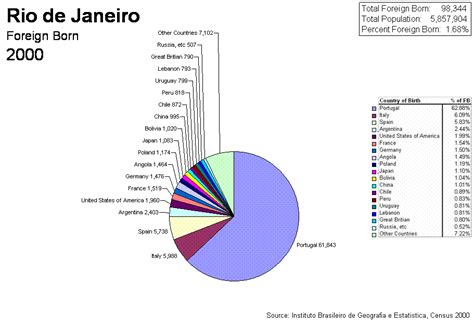 Rio De Janeiro 2000 Pie Chart Globalization Urbanization And Migration