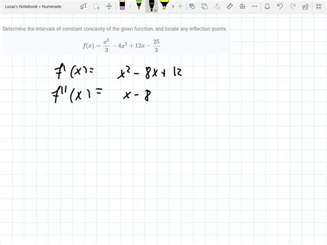 Solved Determine The Intervals Of Constant Concavity Of The Given