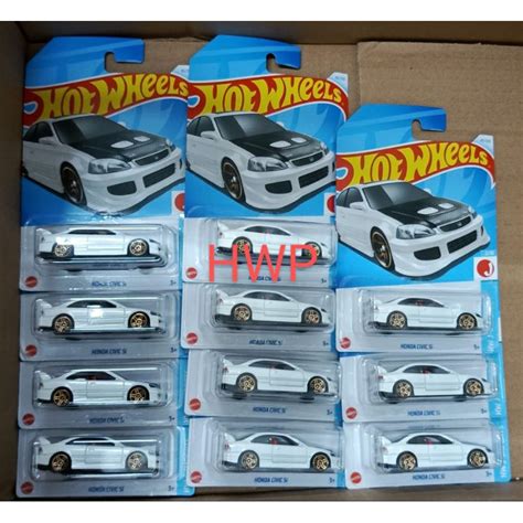 Hot Wheels Honda Civic Si White Shopee Malaysia
