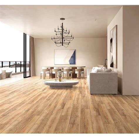 21203 PC Wood Natural Matt Timber Porcelain Tile With Cushion Edge