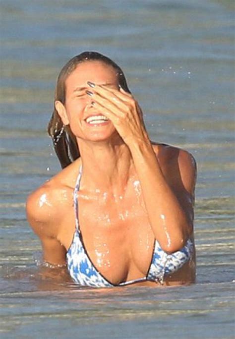 Heidi Klum In Bikini At A Beach In Caribbean 08 07 2016 Hawtcelebs