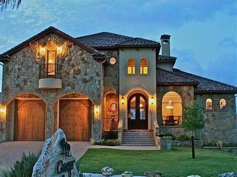 Tuscan Style Homes Design House Exterior Pinterest