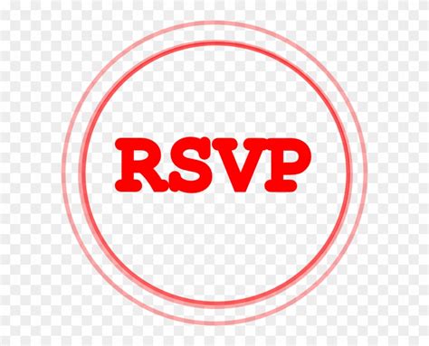 Red Rsvp Circle Clip Art Red Rsvp Png Transparent Png 600x600