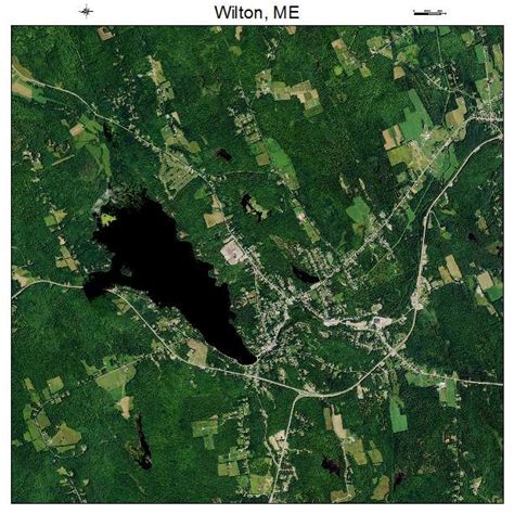 Aerial Photography Map of Wilton, ME Maine