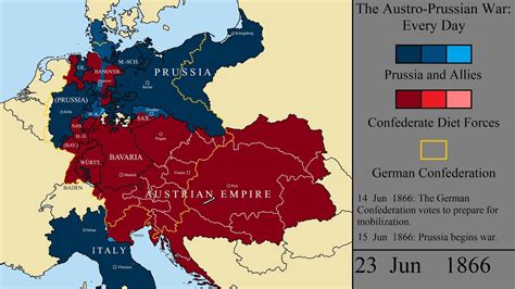 The Austro Prussian War Every Day Youtube