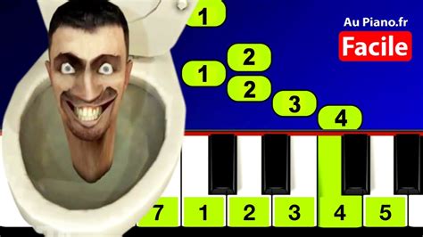 Skibidi Toilet Piano Tutorial Tres Facile Youtube