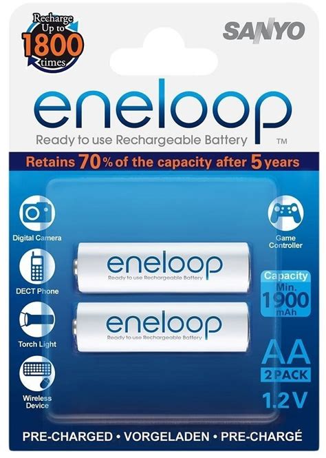 Panasonic Eneloop Bk Mcce Be Aa Ready To Use V Mah St Ab