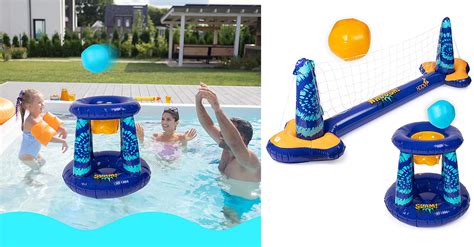 Inflatable Pool Volleyball & Basketball Set