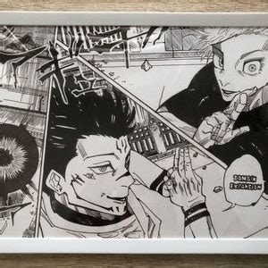 Sakuna Vs Gojo Drawin. Anime Manga Drowing. Jujutsu Kaisen A4 - Etsy