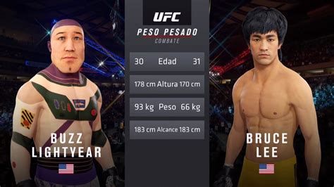 Buzz Lightyear Vs Bruce Lee EA Sports UFC 4 Epic Fight YouTube