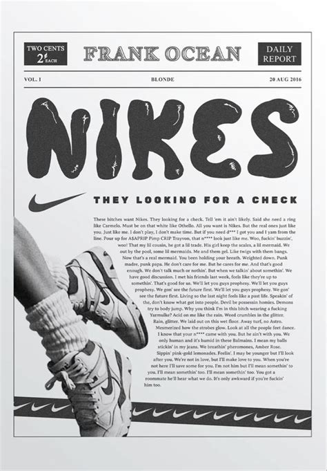 The Front Page Of An Article About Nike