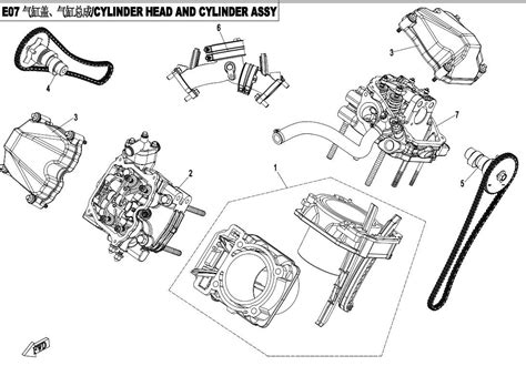 Diagram Cfmoto Cforce Cf Cylinder Head And Cylinder