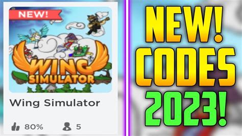 Future Codes New Roblox Wing Simulator Codes 2023 Youtube