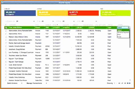 Quickbooks Report Templates