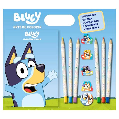 Livro De Colorir Bluey - Livro P/ Colorir Bluey 14x20cm em Papel Editora Online | Shopee Brasil
