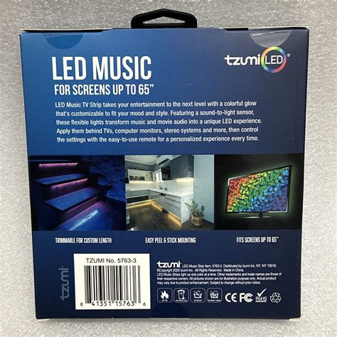 Monster Illumination Sound Activated Led Ft Light Strip With