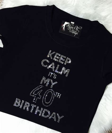 Birthday Shirt Birthday Rhinestone Shirt Bling Shirt Keep