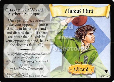 Marcus Flint Qc Harry Potter Tcg