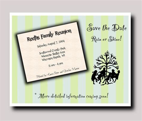 Items similar to Family Reunion SAVE THE DATE post cards with letter ...