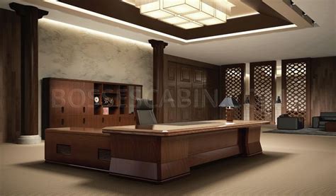 Imperial 11 Feet Executive Desk In Walnut Veneer Office Interior