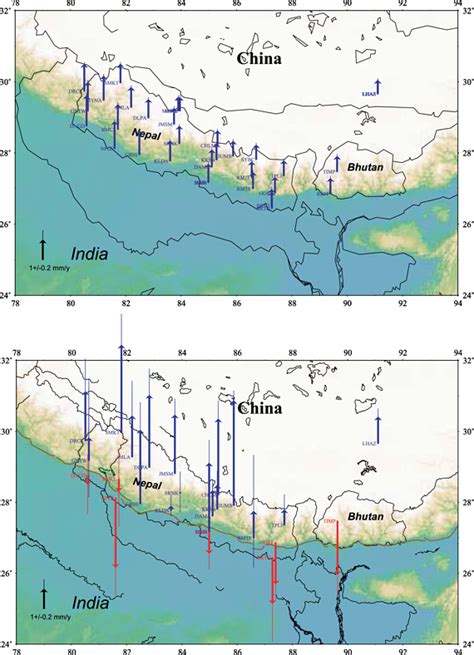 Seasonal And Long‐term Vertical Deformation In The Nepal Himalaya