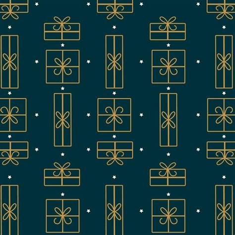 Christmas Pattern Background T Wrapping Paper Vector Illustration