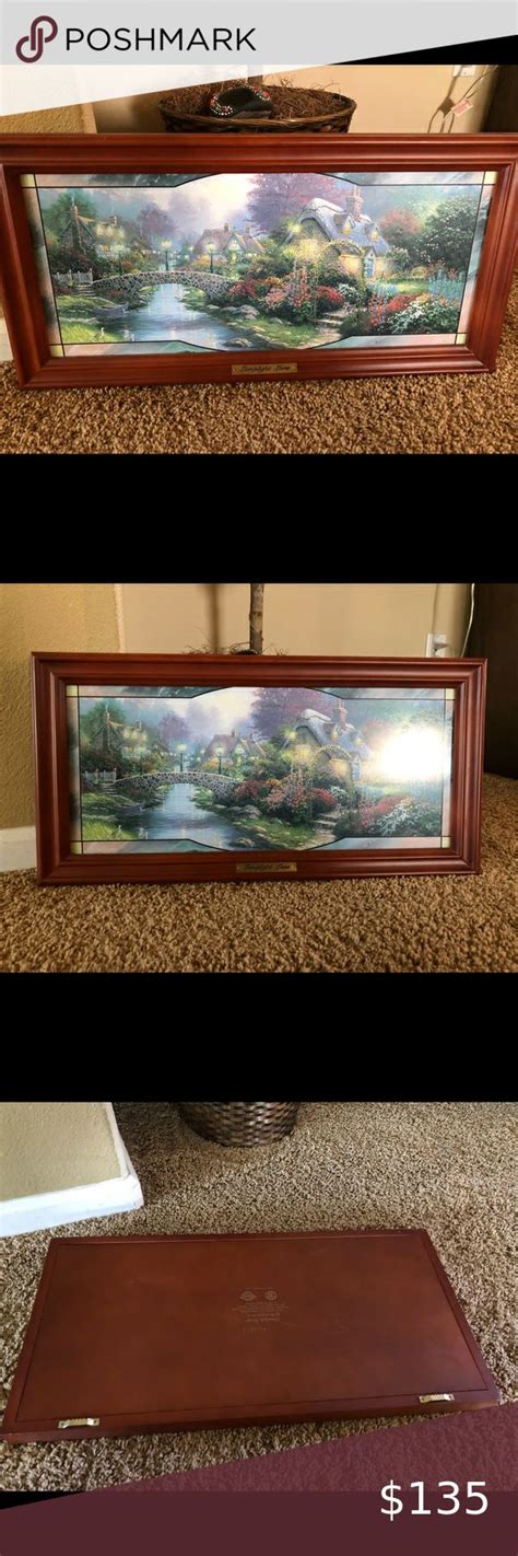 Thomas Kinkade Lamplight Bridge Lamplight Lane Limited Edition X