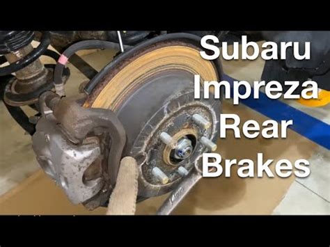 How To Replace 2016 Subaru Impreza Rear Brakes Pads And Rotors YouTube