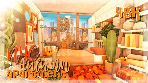 Nyc Cozy Autumn Apartment Speedbuild Roblox Bloxburg Ellvixia Youtube