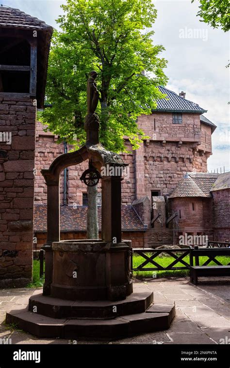 Exterior View And Detail Of The Magnificent Chateau Du Haut